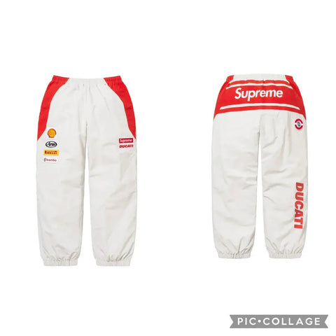 Supreme x Ducati Track pants Red/White