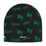 Supreme x New Era Monogram Beanie (Black/Green)