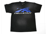 Hellstar Sport Logo Gel T-Shirt (Black/Blue)