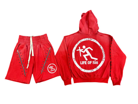 Red & White Star shorts