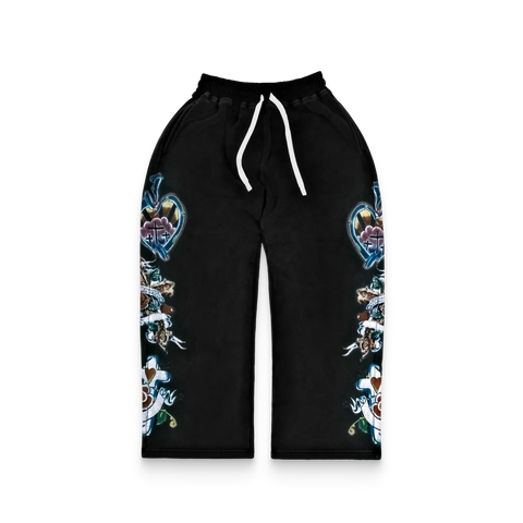 Risen King Matching Sweatpants Black