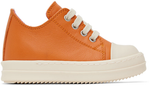 Rick Owens Baby Orange Low Sneakers Orange/Milk