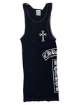 Chrome Hearts Studded Black Tank Top