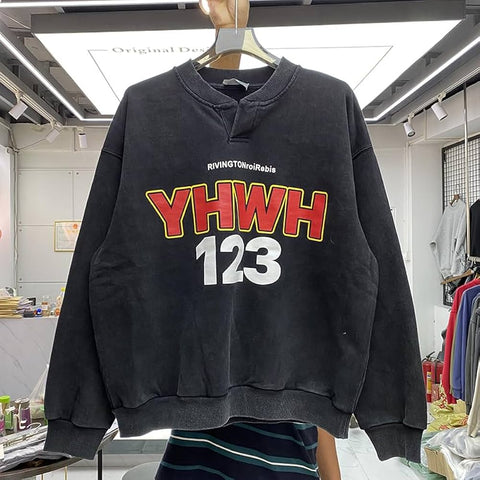 Vintage oversized crewneck YHWH