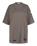 Distressed Logo Print T-Shirt