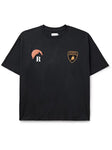 Rhude Automobili Lamborghini Moonlight Logo-Print Cotton-Jersey T-Shirt