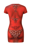 T-Rex Spray Bikini Mini Dress