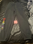 GV Gallery Raspberry Logo Black sweatpants