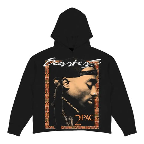 Barriers 2Pac Hooded Sweatshirt Black