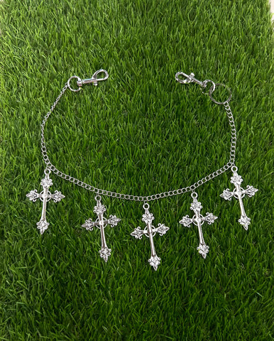 Multi Gothic Crucifix Chain Wallet