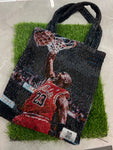 Michael Jordan Tapestry Tote Bag