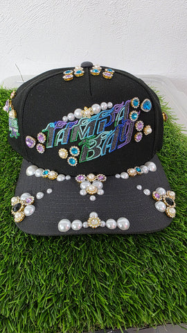 Tampa Bay Metallic Rhinestone Snapback