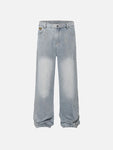 AELFRIC EDEN SIDE-EMBELLISHED RHINESTONE LOOSE JEANS