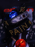 Pain Studded Genuine Cow Leather Belt (1 of 1)
