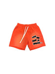 “WYTMS” Orange Faded Shorts