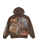 Travis Scott UTOPIA Circus Maximus Flame Vintage Zip Hoodie