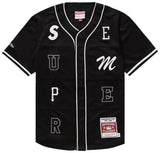 Supreme x Mitchell & Ness Patchwork Baseball Jersey (Black)