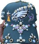 Green Eagles Rhinestone Snapback