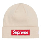 Supreme New Era Box Logo Beanie Stone