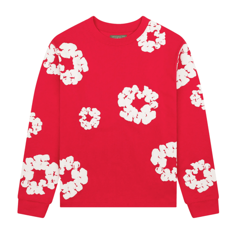 Wreath Long Sleeve T-Shirt Red