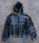 Tartan Plaid Hoodie Navy