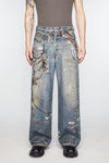 Acne Studios Loose Fit Trousers Denim