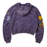 Army Purple Zip Up Hoodie