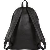 Guns Embroidered Leather Backpack (Black)