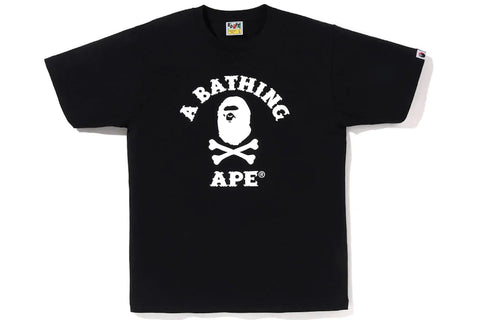 Bape Captain Ape Crossbone Tee Black