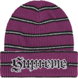Metallic Stripe Beanie
