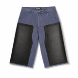 Blue Double Knee Shorts