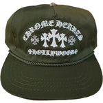 Chrome Hearts Gas Station Hat Triple Cross Olive