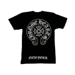 New York Horse Shoe Pocket Tee Shirt Black