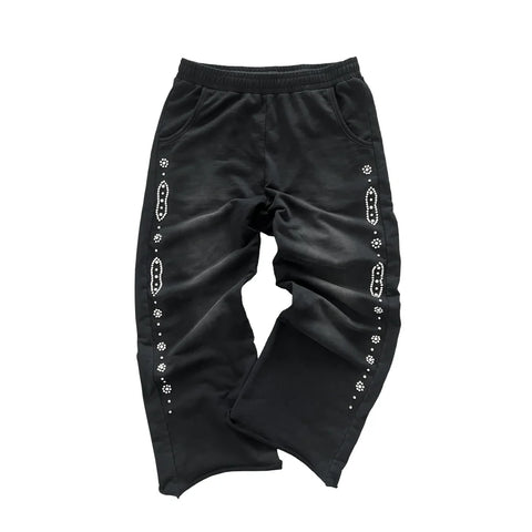 Crystal Sweatpants Black