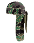 Green Camo Cotton Wreath Durag