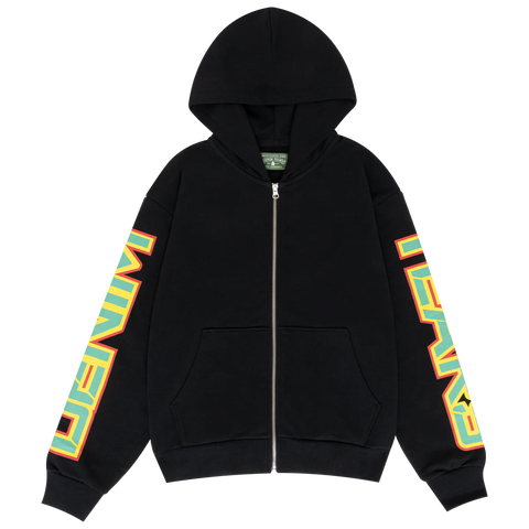 Denim Tears Spring Gardens Zip Hoodie Black