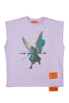 Fighters Shield Purple Cut Sleeve