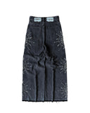 BLACK MONOGRAM MIRROR DENIM