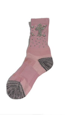 BILLIONAIRE DREAMS DIAMOND PINK SOCKS