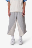 Extra Long Panelled Sweatshorts