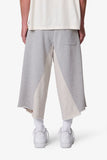 Extra Long Panelled Sweatshorts