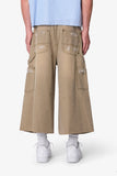 Extra Long Carpenter Shorts (Olive)