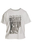 QUALITY OF DESIRES T-SHIRT ‘IVORY’