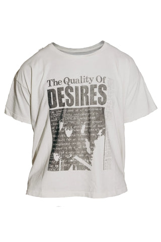 QUALITY OF DESIRES T-SHIRT ‘IVORY’