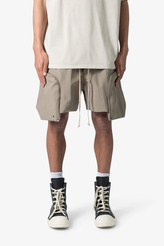 MNML Front Pocket Geo Shorts Olive