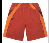 Paneled Sweatshort (Burnt Orange)