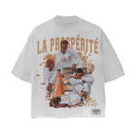 White Oversized College Tee
