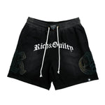 R&G BLACK RHINESTONE SHORTS