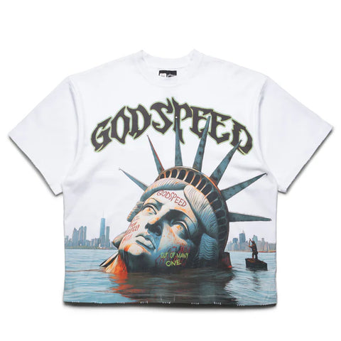 Godspeed Sunken Liberty Tee White