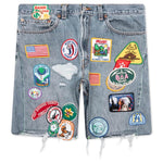 Better With Age patch Work Denim Shorts